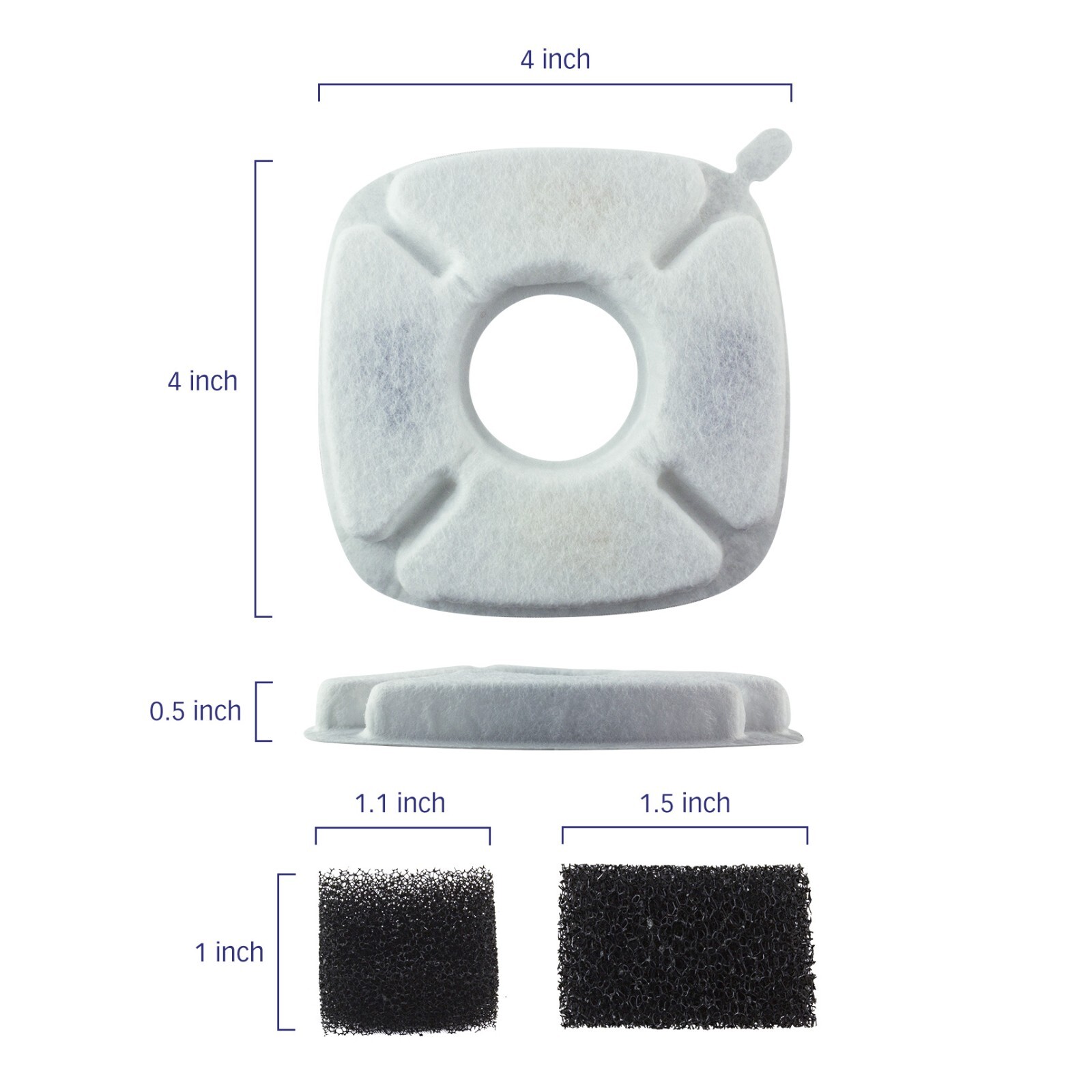 PET STANDARD Water Filters Compatible with VEKEN® 95oz/2.8L Fountain, Pack of 12