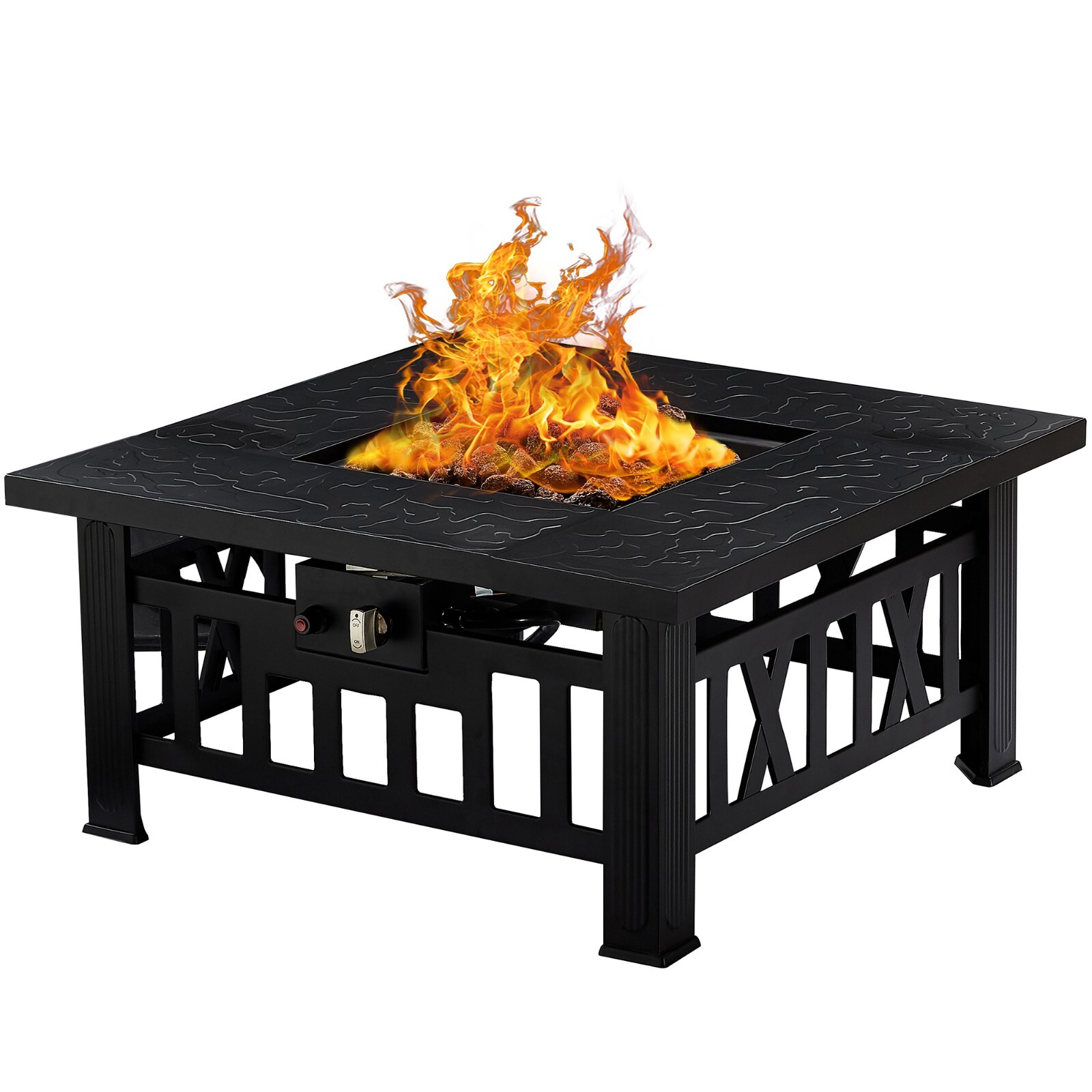 Propane Fire Pit Table 50.000 BTU Firepit Table for Outdoor Garden Patio Party