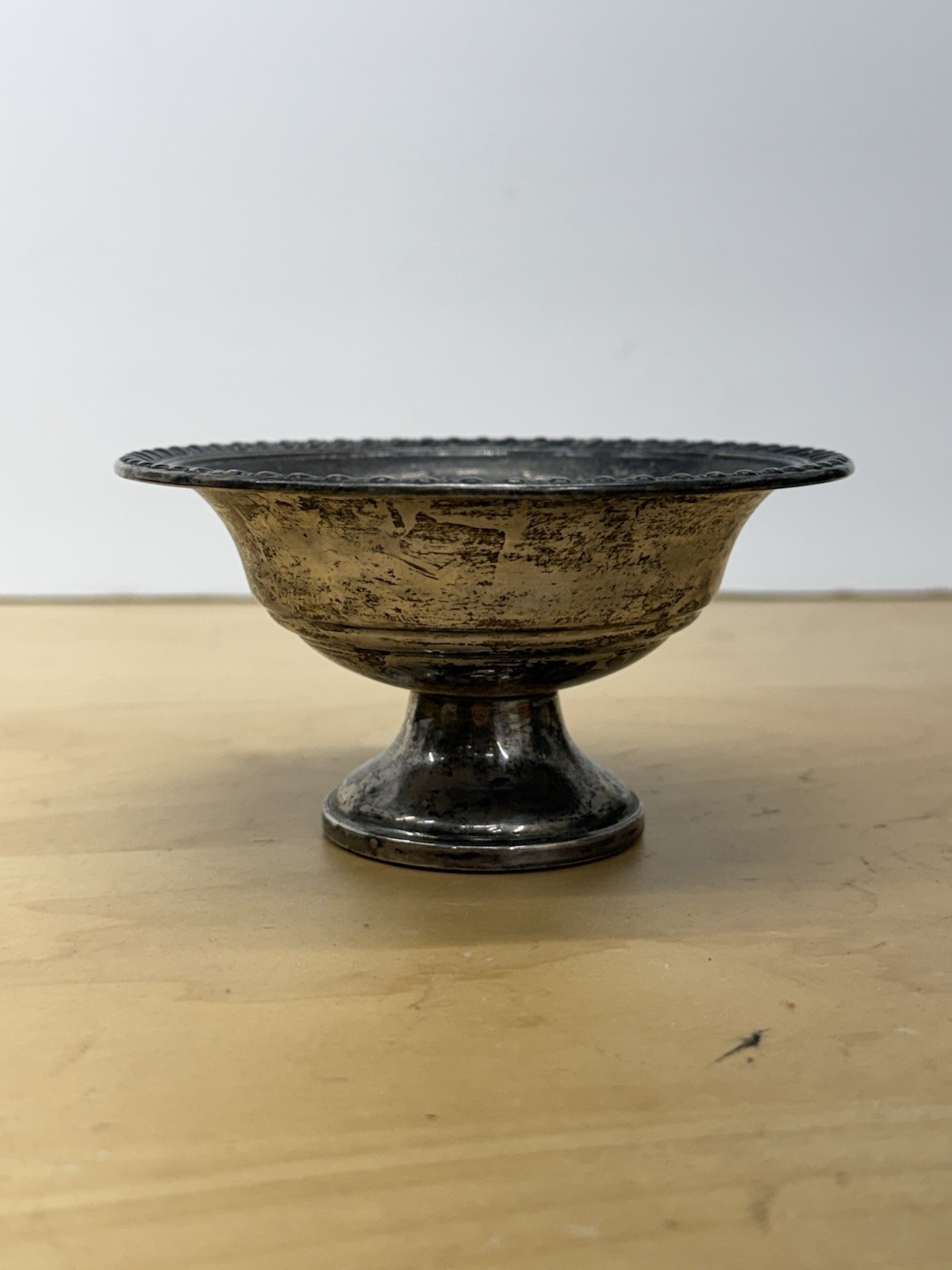 Revere Silversmiths Sterling Silver Weighted Compote 3” Tall #898