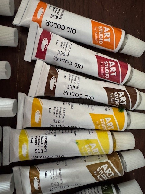 Oil Color Paint Set of 22 Tubes x 12 m Art Studio