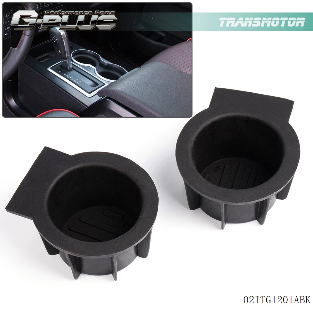 Set Center Console Cup Holder Rubber Inserts Fit For 04-14 Ford F150 F-150
