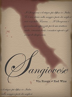 Winexpert Sangiovese Wine Labels 30 ct