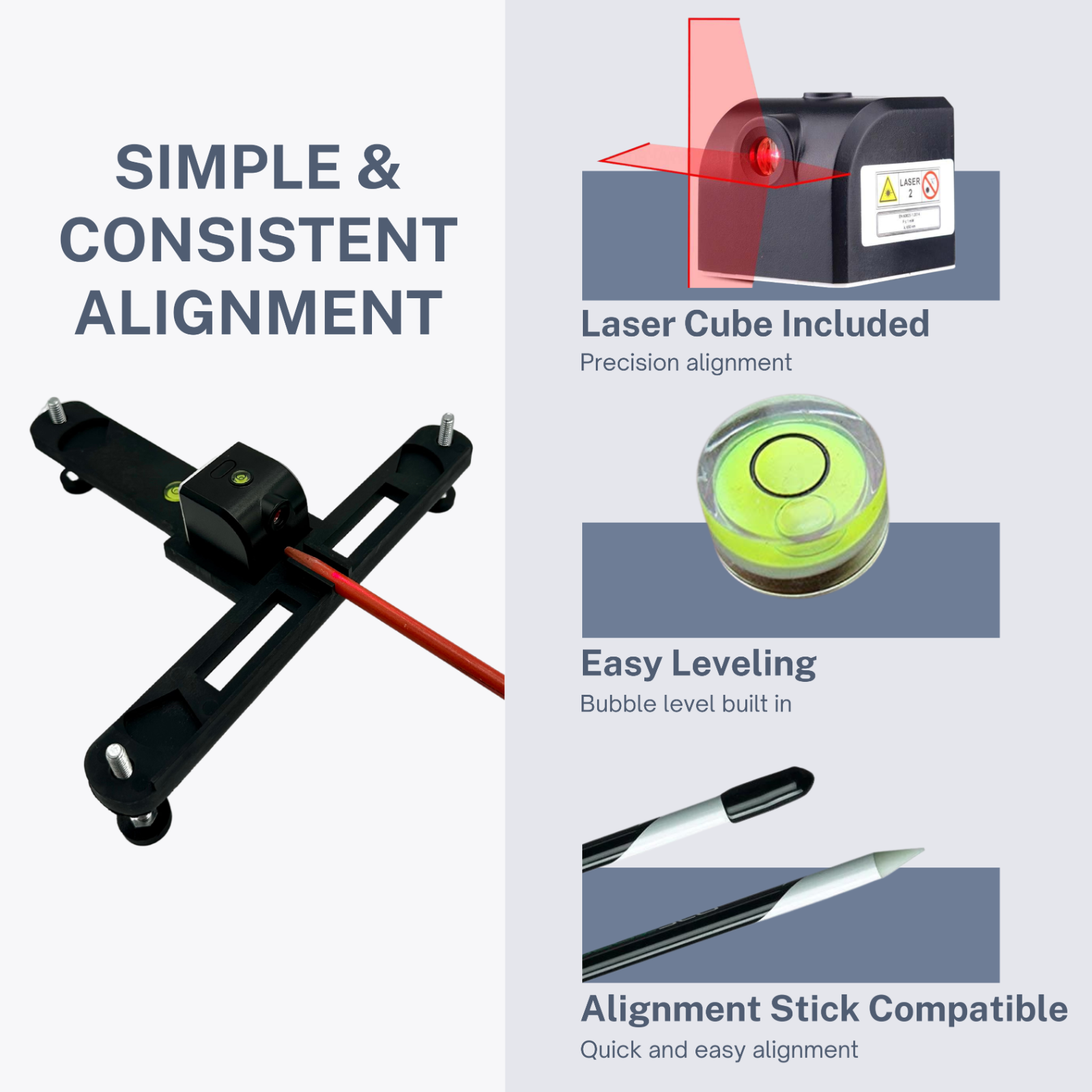 Rapsodo MLM2PRO Alignment And Leveling Stand - Heat Proof (Laser Included)