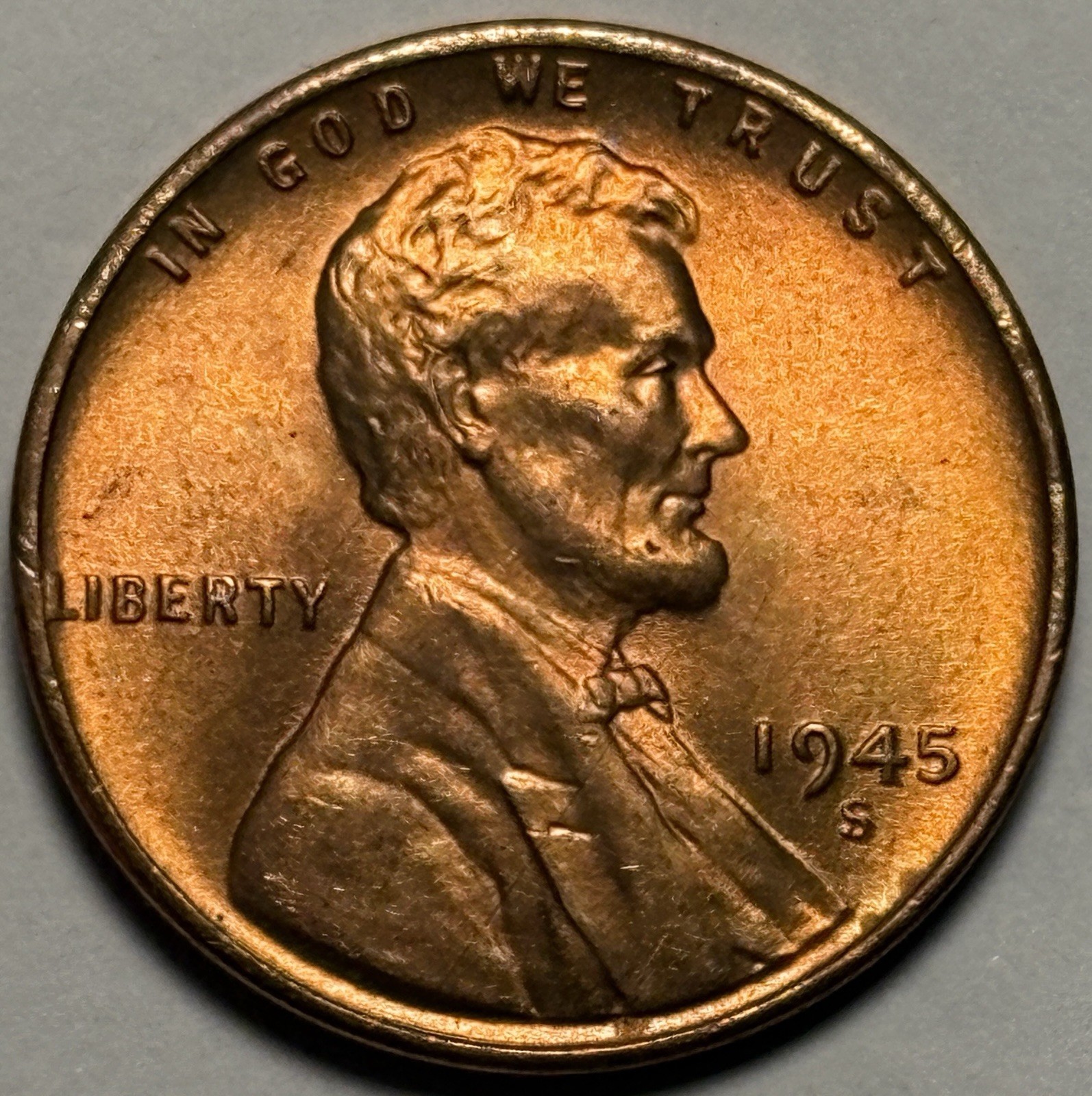 1945-S Lincoln Wheat Cent — Uncirculated MS Red 🔥 Original Roll