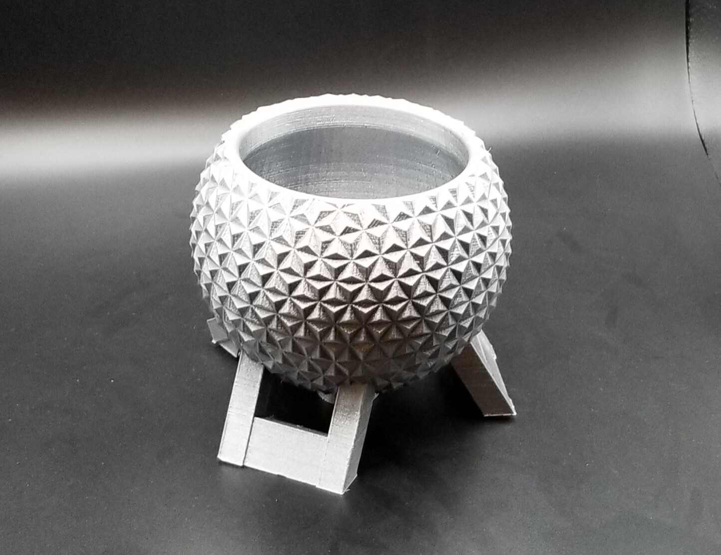 Disney World Epcot Spaceship Earth Inspired Planter - Garden Disney Decor Size E