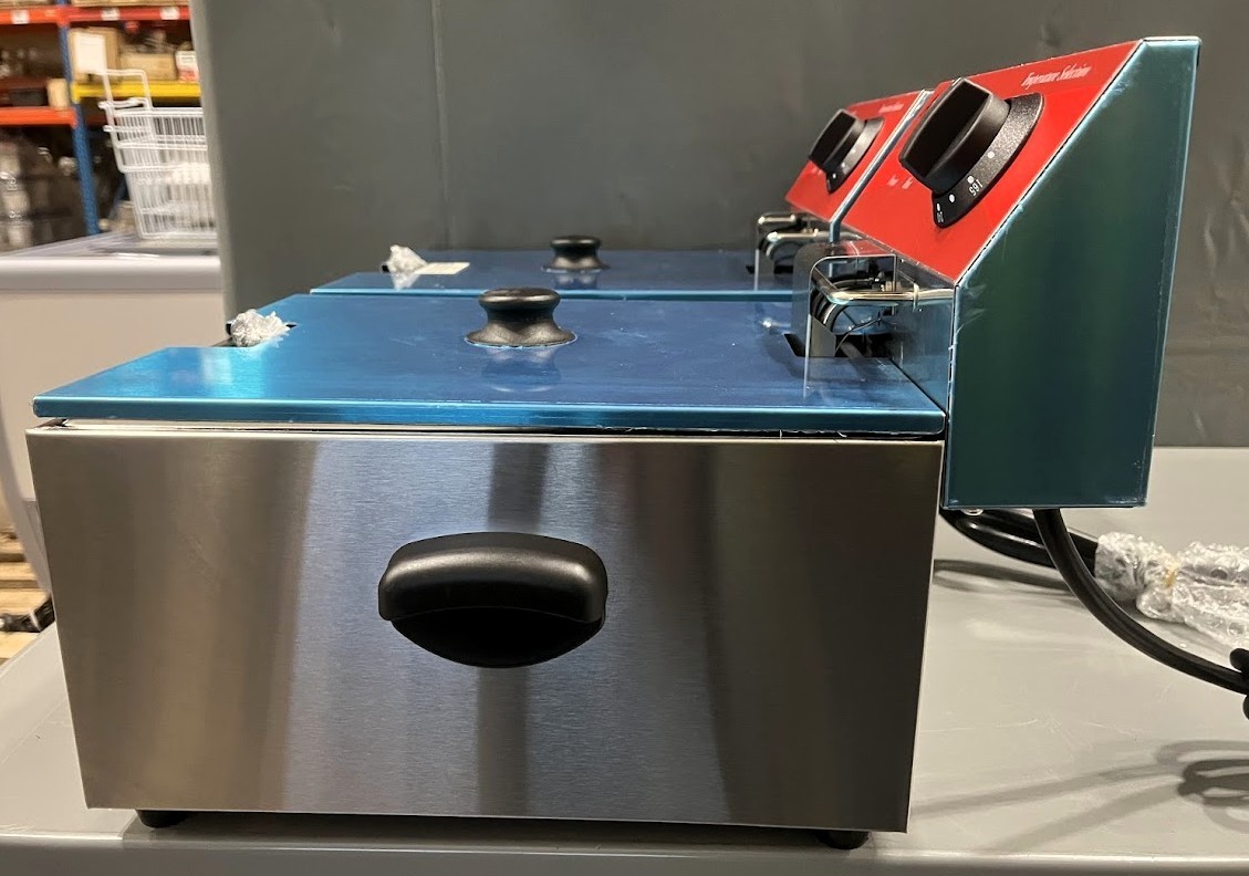 20 lb. 120V, 3500W Commercial Restaurant Dual Tank Electric Countertop Fryer