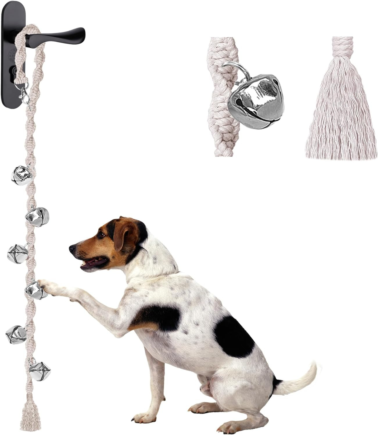 Dog Bells to Go Outside & Puppy Potty Training, Adjustable Dog Door Bell Ring to