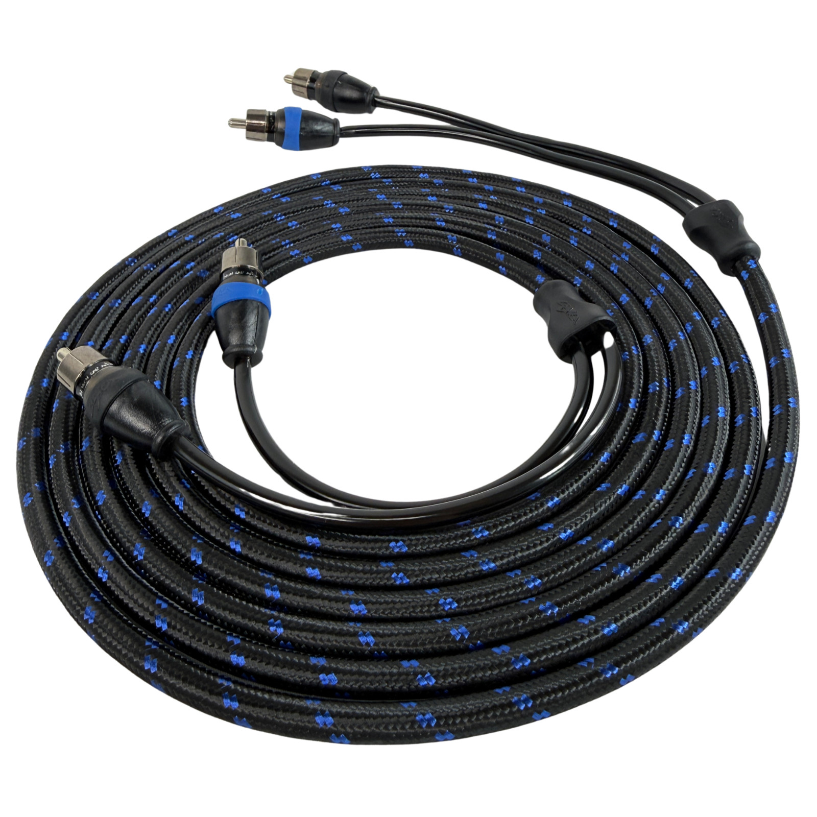 Sky High Car Audio 2 channel Triple Shield RCA Cable OFC Signal Wire 16ft 2 ch