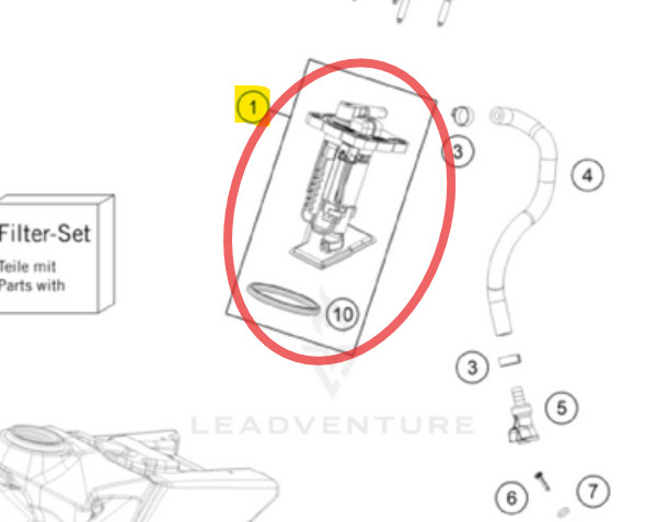 KTM HUSQVARNA FUEL PUMP ASSY GENUINE OEM A46007088200 GENUINE