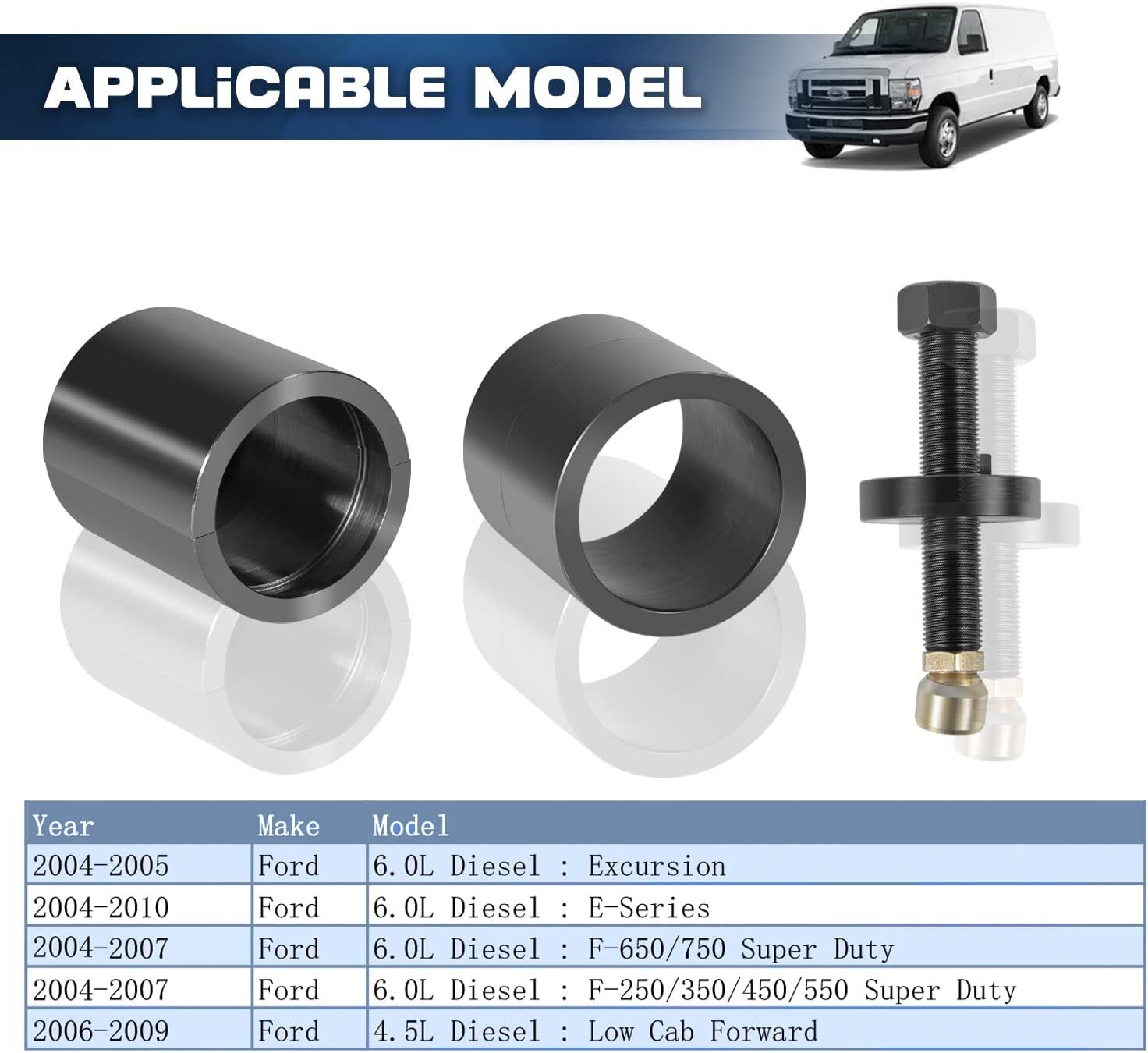 For Ford 4.5L 6.0L ST-130 303-762 Crankshaft Front Seal & Wear Ring Remover Tool