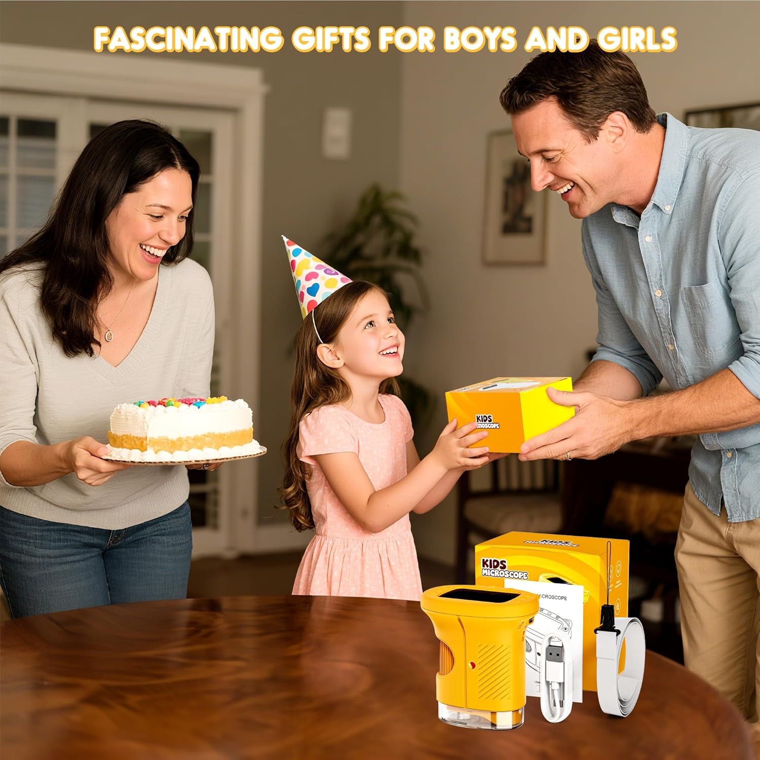 1000X Handheld Digital Microscope for Kids : Wonderquest Microscope with 2.0" IP