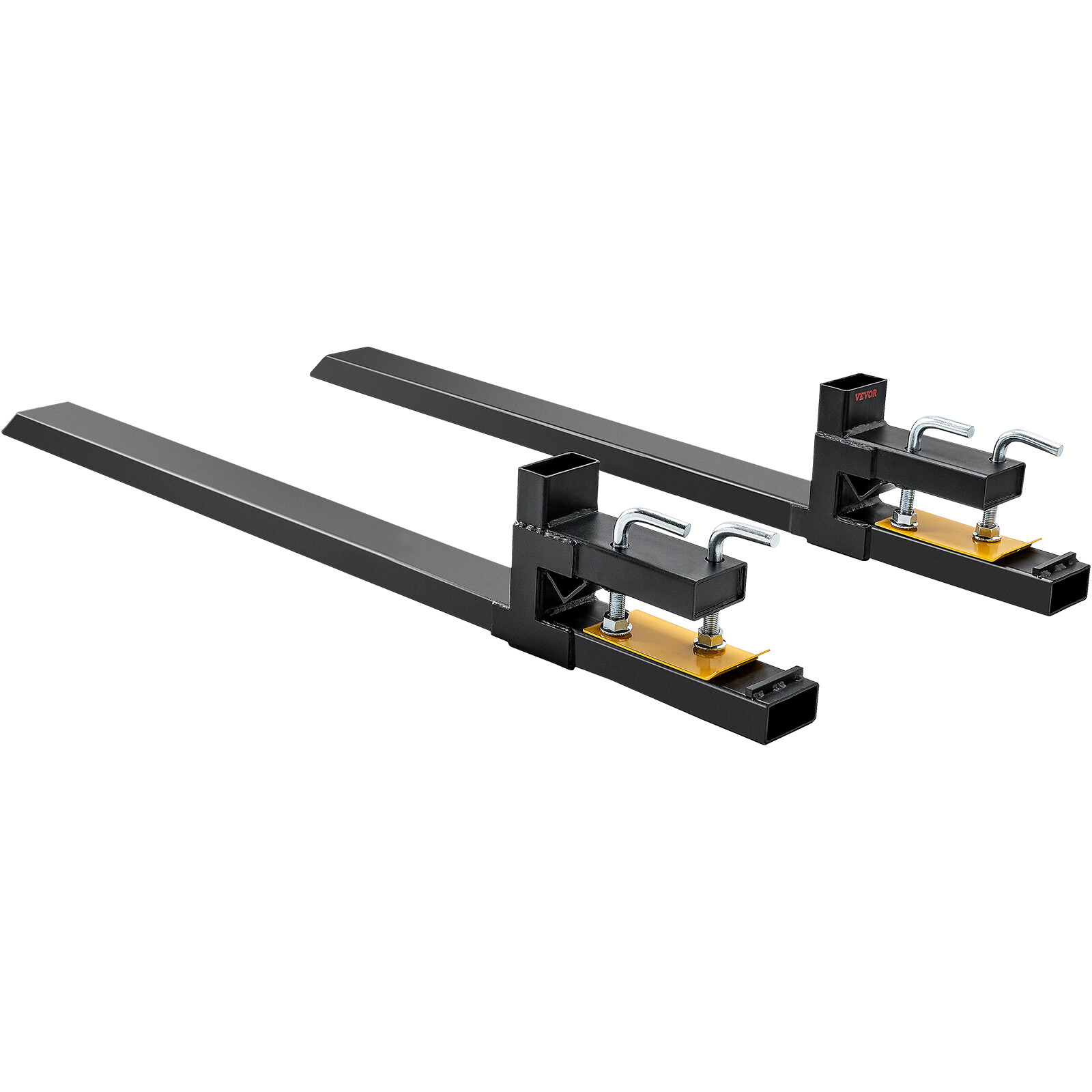 VEVOR 4000lbs 60" Clamp on Pallet Forks for SkidSteer Loader Bucket Tractor Fork