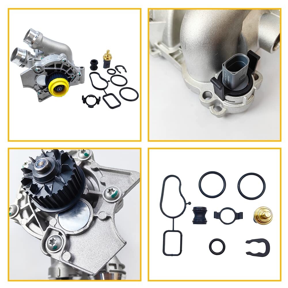 Water Pump Assembly For A4 A3 TT VW Tiguan Jetta Golf GTI Eos Beetle CC 2.0T TSI