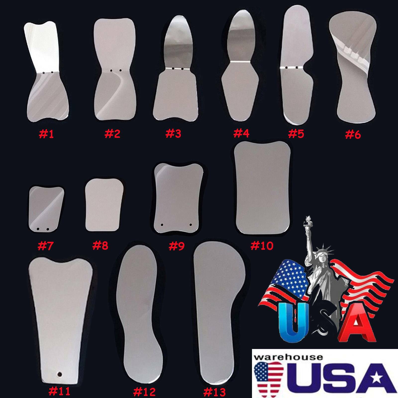 1PC Dental Ortho Mouth Mirror Contrast Intra-oral Steel Photographic Reflector