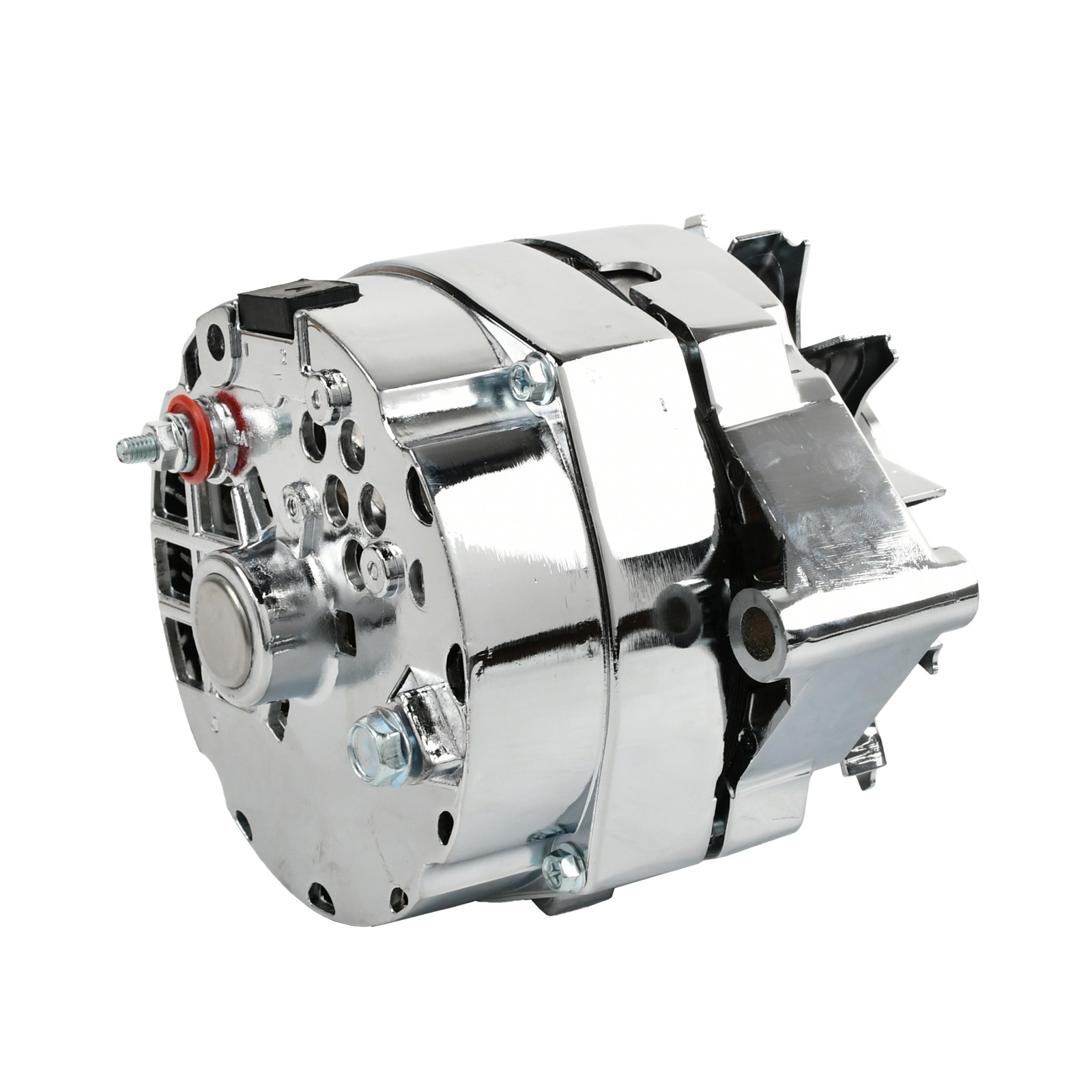 150 Amp 1 or 3 Wire Alternator Chrome Aluminum 37293 For GM Chevy 10SI/10DN/12SI