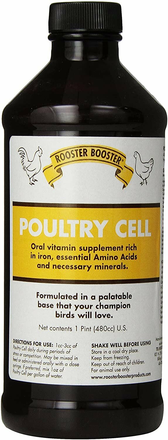 Rooster Booster Poultry Cell Bird Vitamin Supplement 16oz