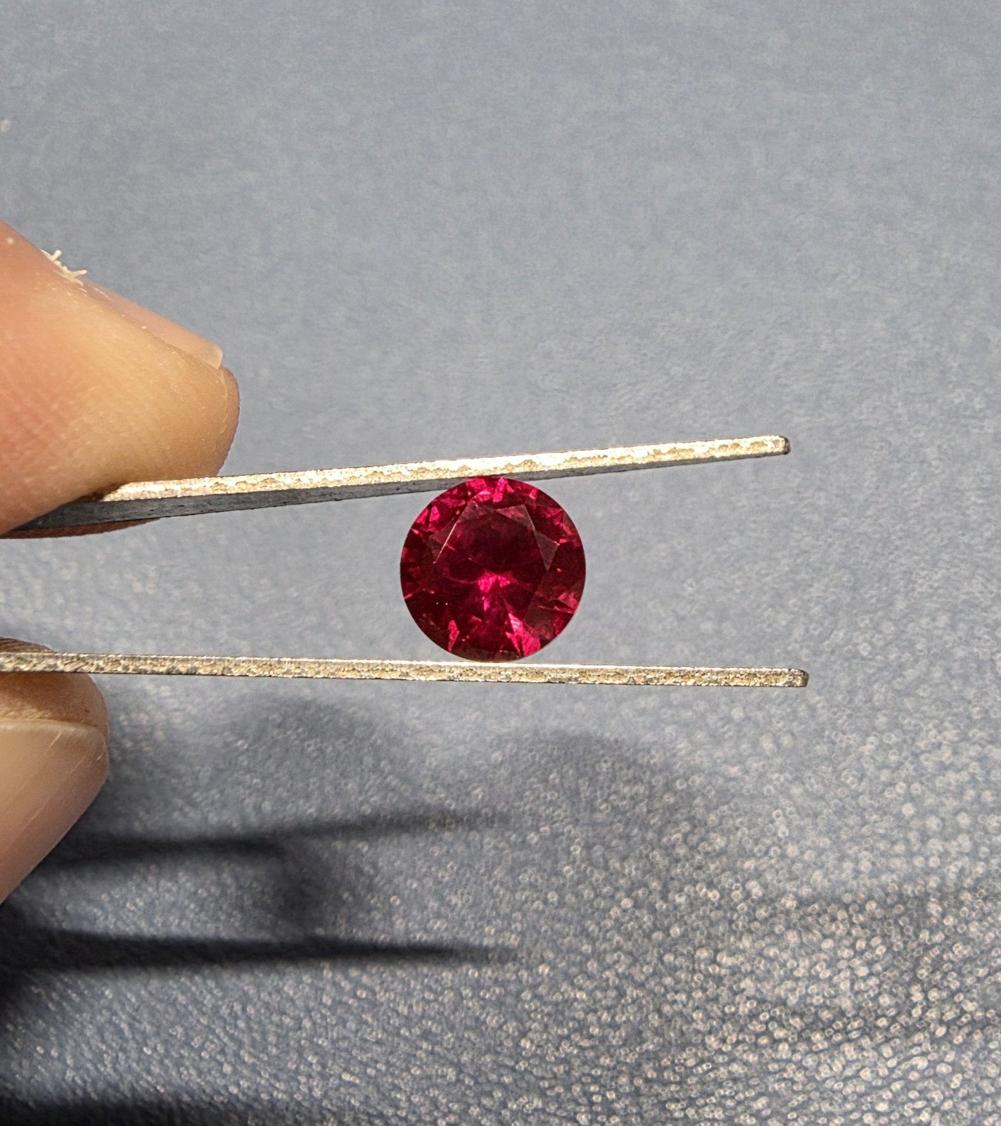 Natural Red Ruby 7x7 mm Round Cut Unheated Loose Gemstone Sri Lanka USA Ship