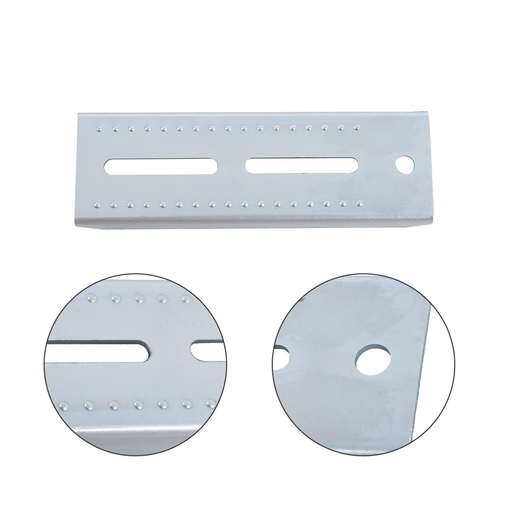 4Pcs 8" Galvanized Swivel Top Bunk Bracket Kit with Hardware Boat Trailer 2x3