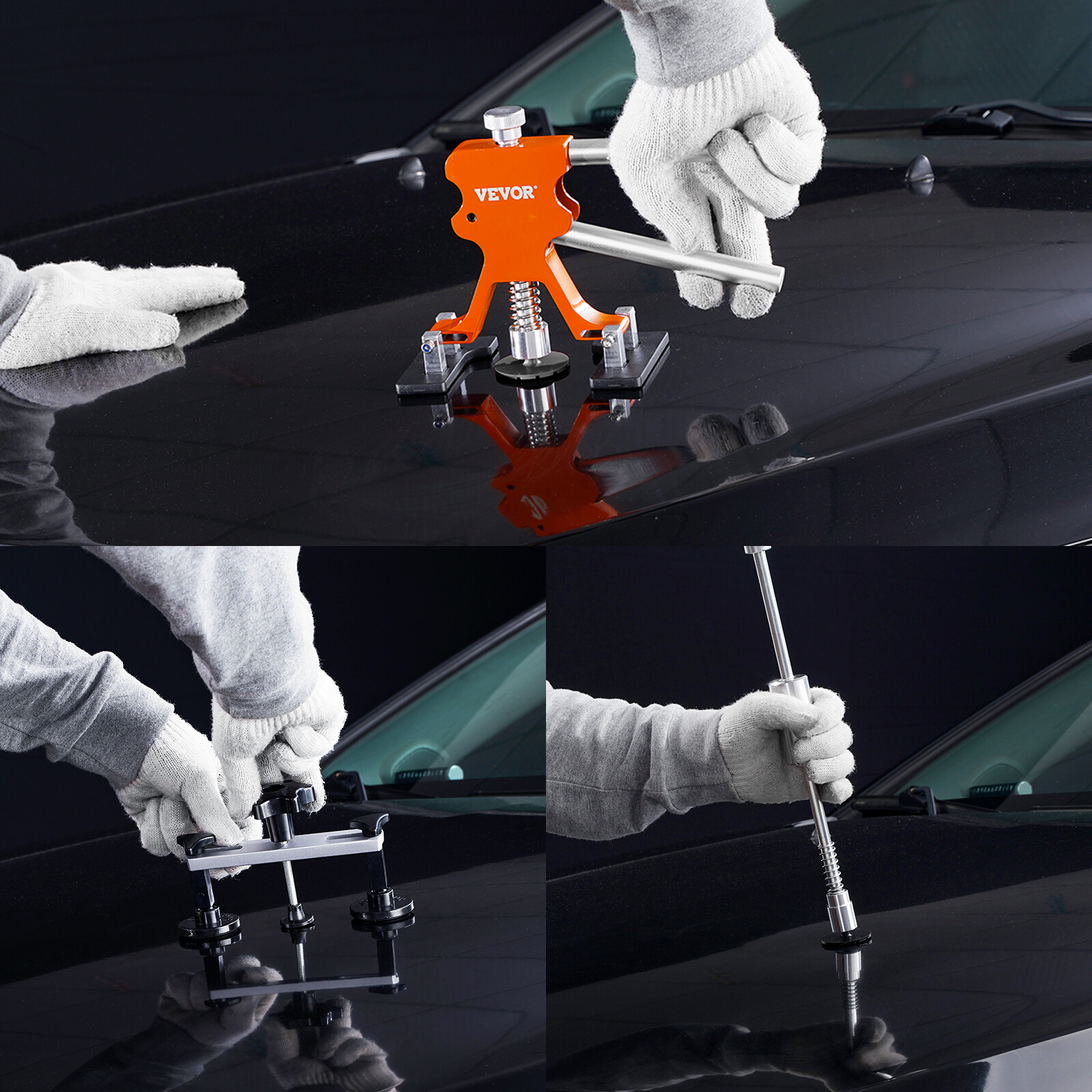 VEVOR Car Body Dent Puller Bridge Lifter Tool Paintless Hail Remover Repair Kit