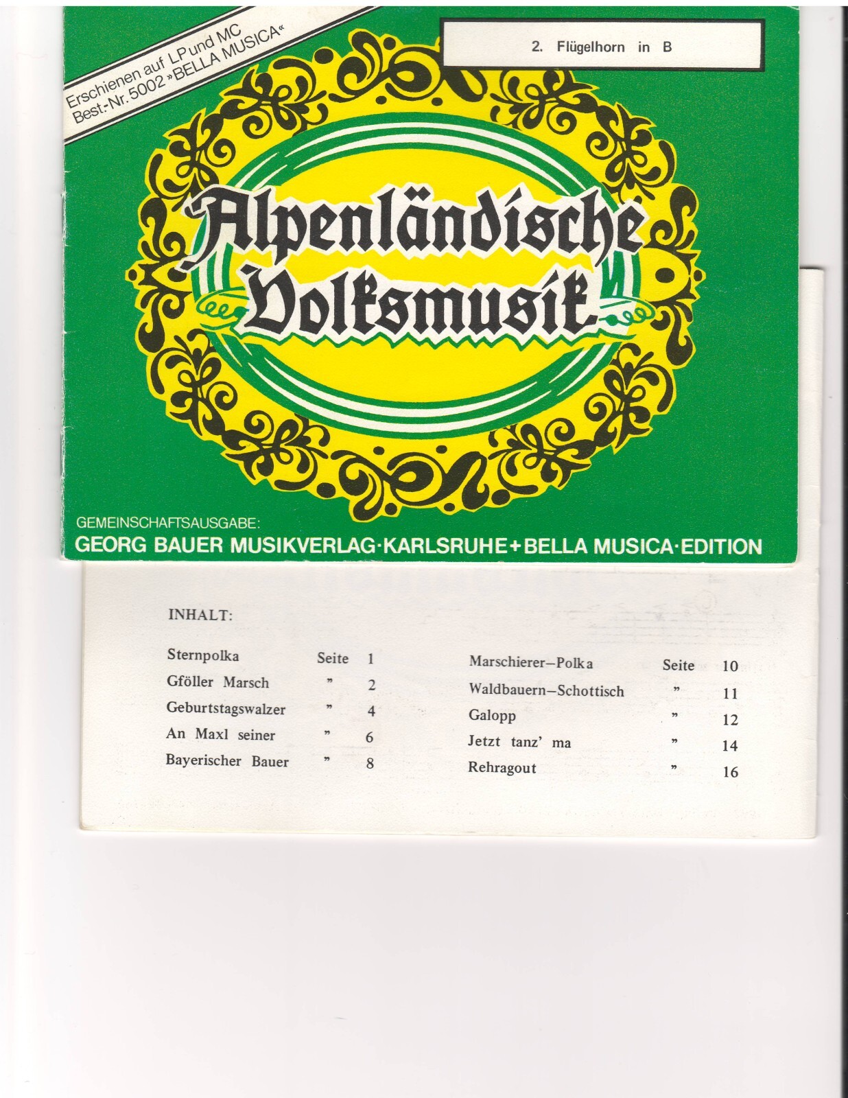 Alpenlandische Volksmusik German Band/Brass Quintet/Oktoberfest Band Sheet Music