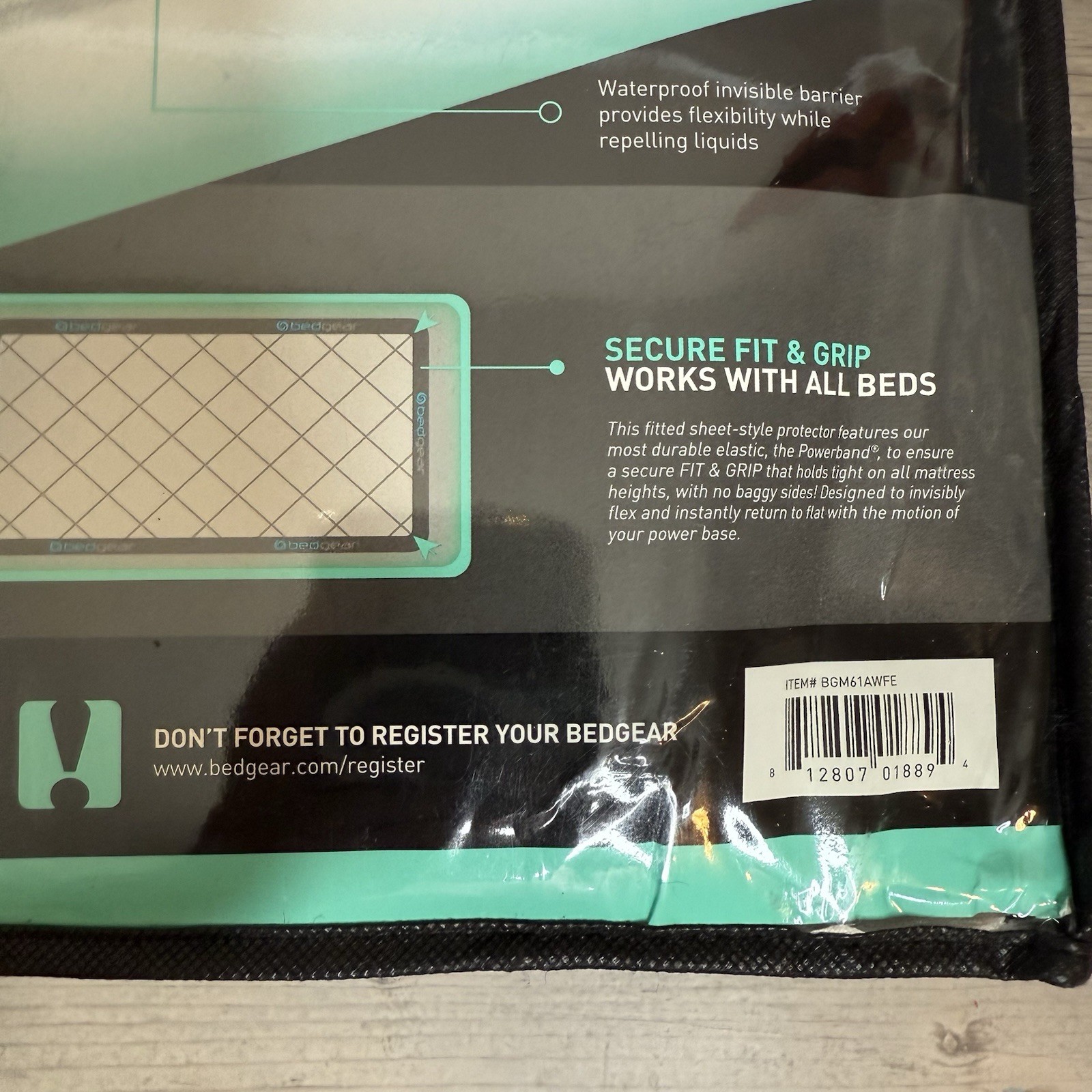 Bedgear Ver-Tex 6.0 Split King Performance Mattress Protector Cool Touch