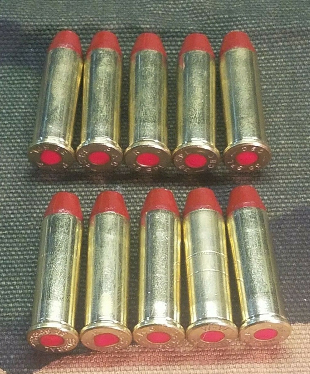 38 SPECIAL SNAP CAPS  SET OF 10, RED AND BRASS, REAL 125gr WEIGHT!!!