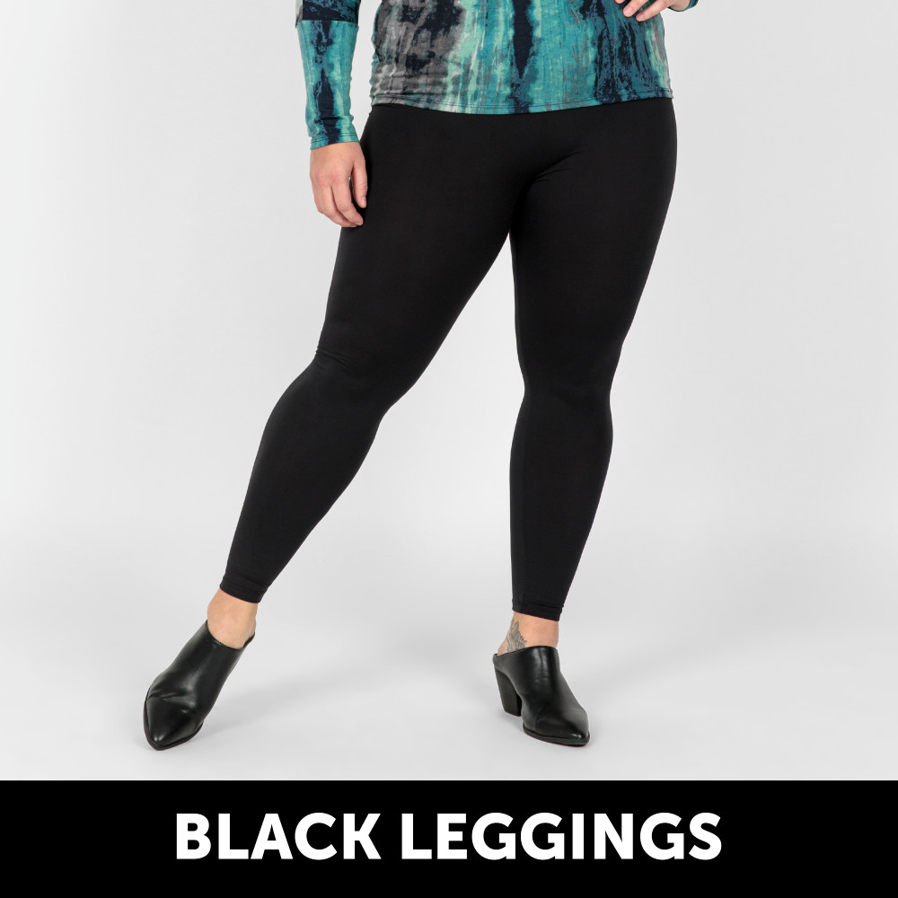 TC2 LuLaRoe ~ SOLID BLACK ~ Leggings SIZES 18+, new in package