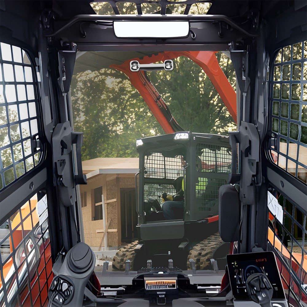 Track Loader Door Glass For Kubota Skidsteer SVL65 SVL75 SVL90 SVL95 SVL97