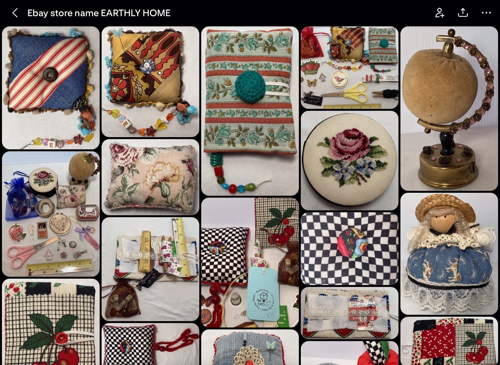 Pin cushion Needle Book Notions 31