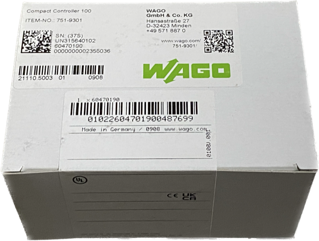 Wago 751-9301 Compact Controller 100 PLC Processor - AUTHORIZED WAGO DEALER