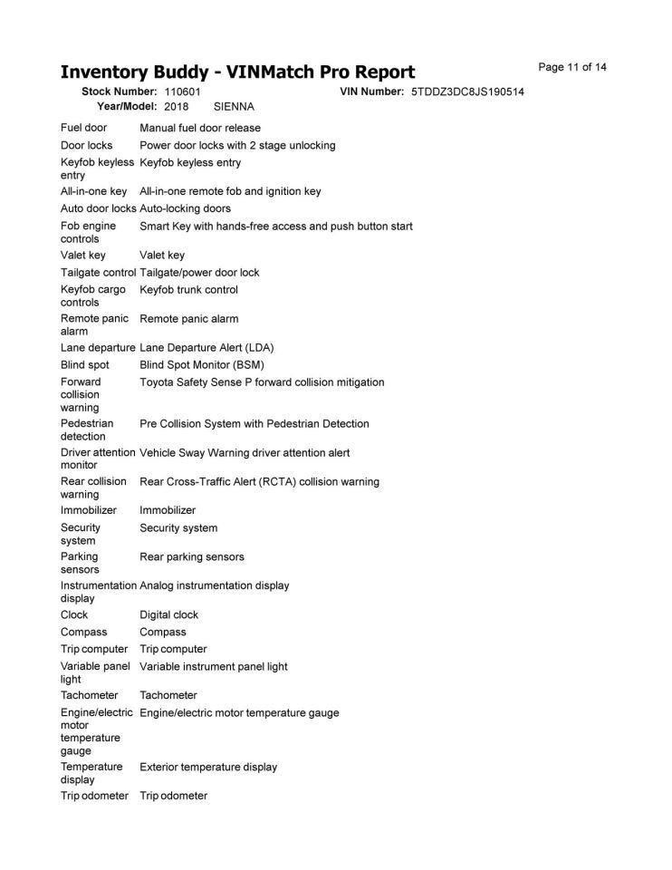 Seat Belt Front Bucket Pre-crash System Driver Fits 18-20 SIENNA 10324687