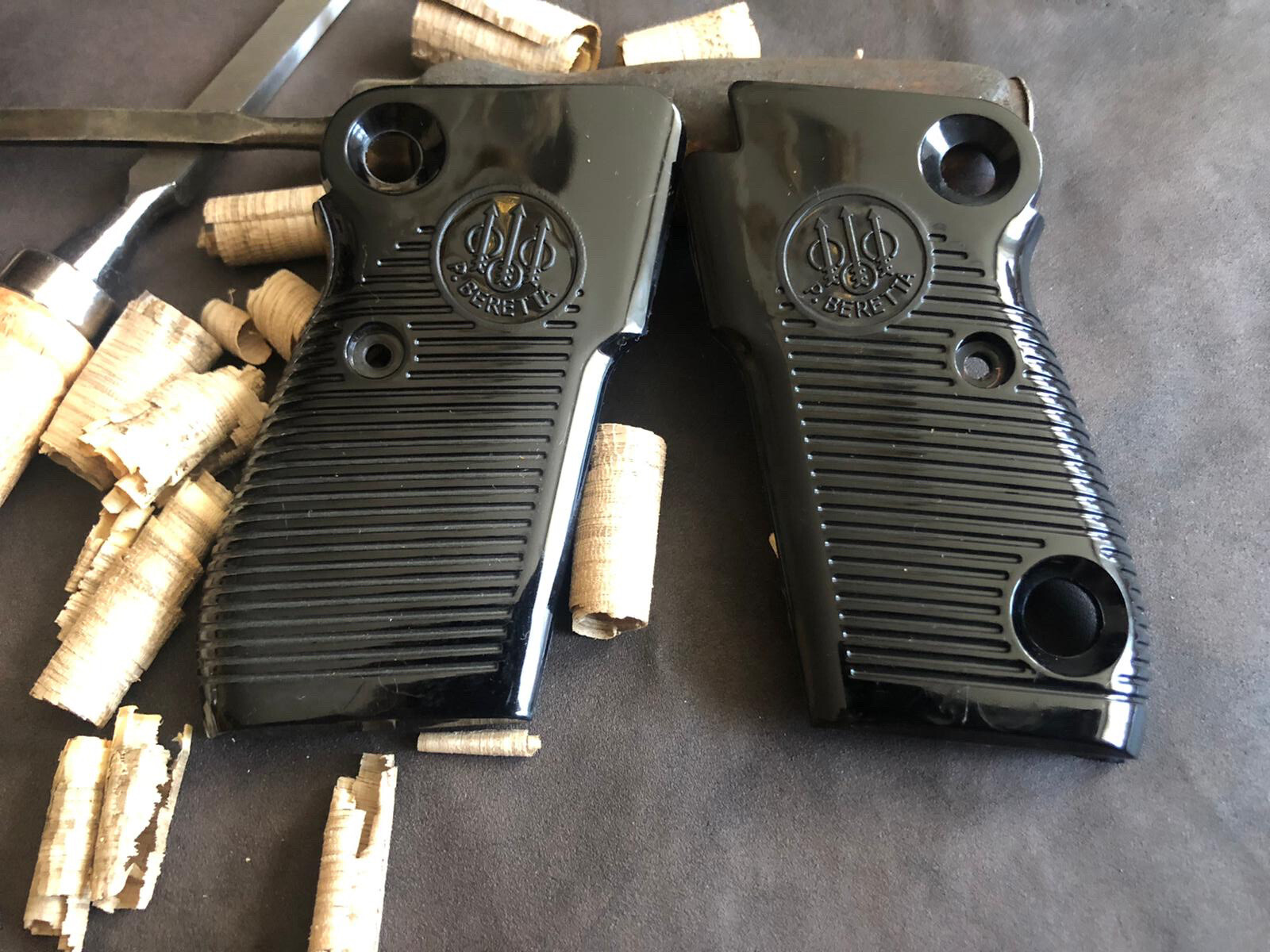 Beretta 1951. Helwan Brigadier. The Tariq (Iraqi Beretta) Black Grips. US Seller