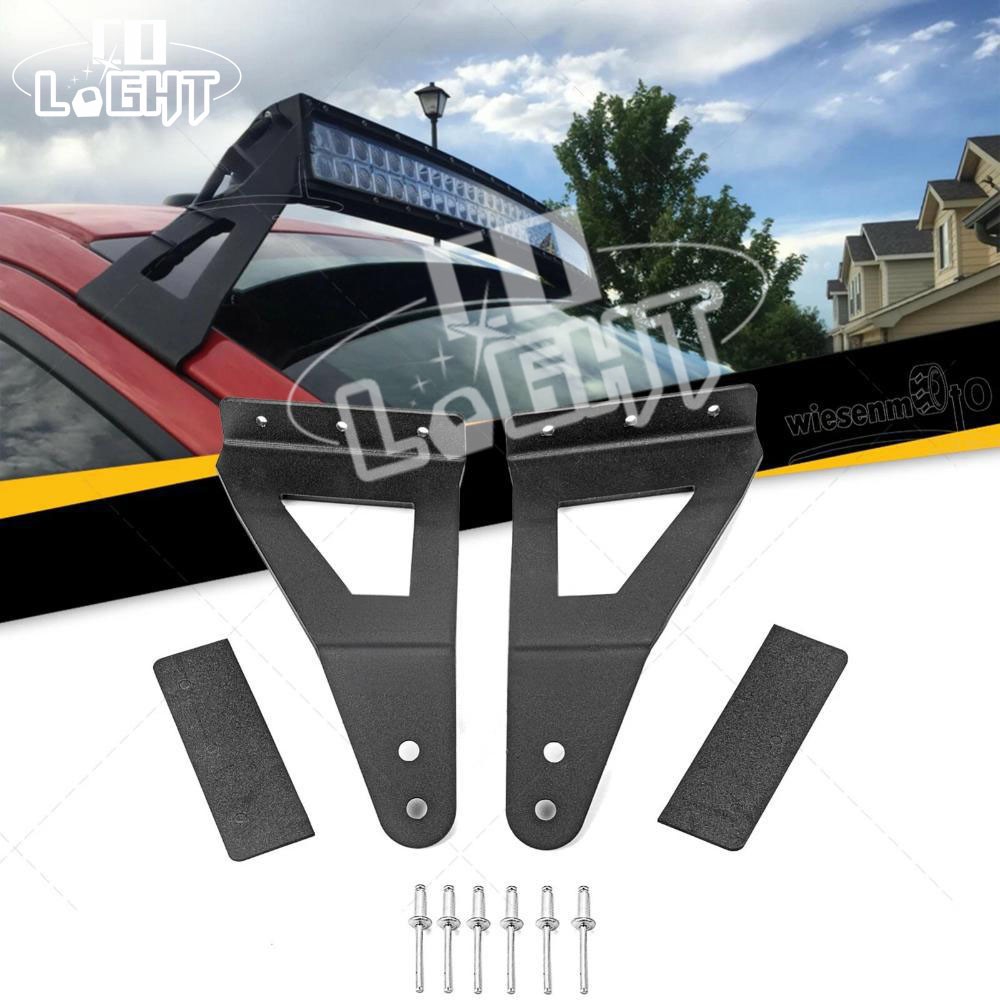 For Ford F150 SVT Raptor 52" Curved LED Light Bar Windshield Roof Bracket Kit