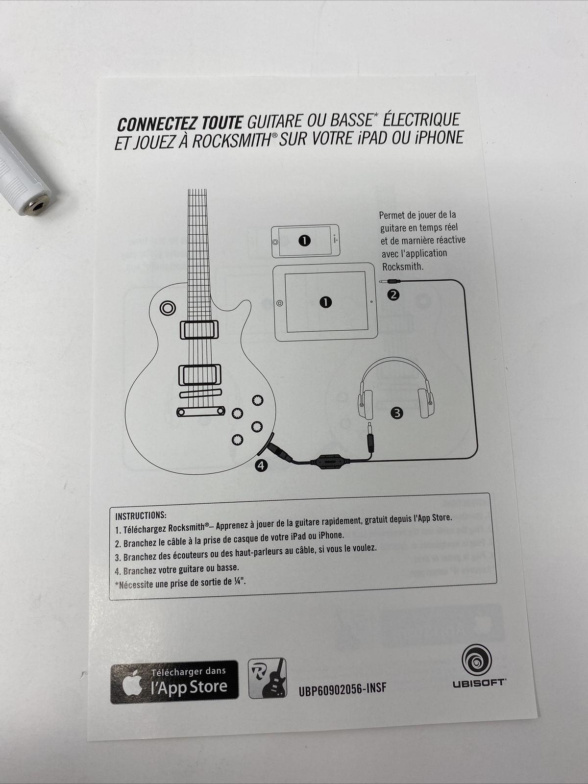 Rocksmith Real Tone Cable Epiphone READ ENTIRE DESCRIPTION BEFORE PURCHASING