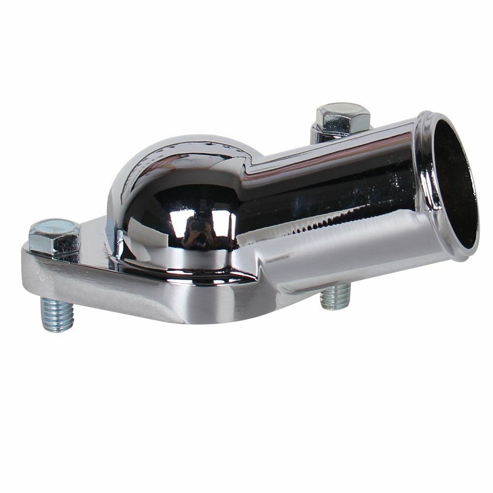 Chrome Water Neck Thermostat Housing For Chevy V8 5.7L 350 454 Small Big Block