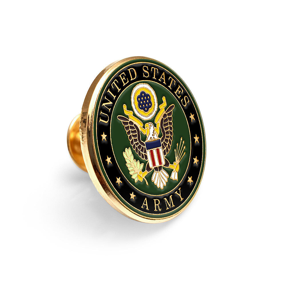 NEW U.S. Army Round Lapel Pin.