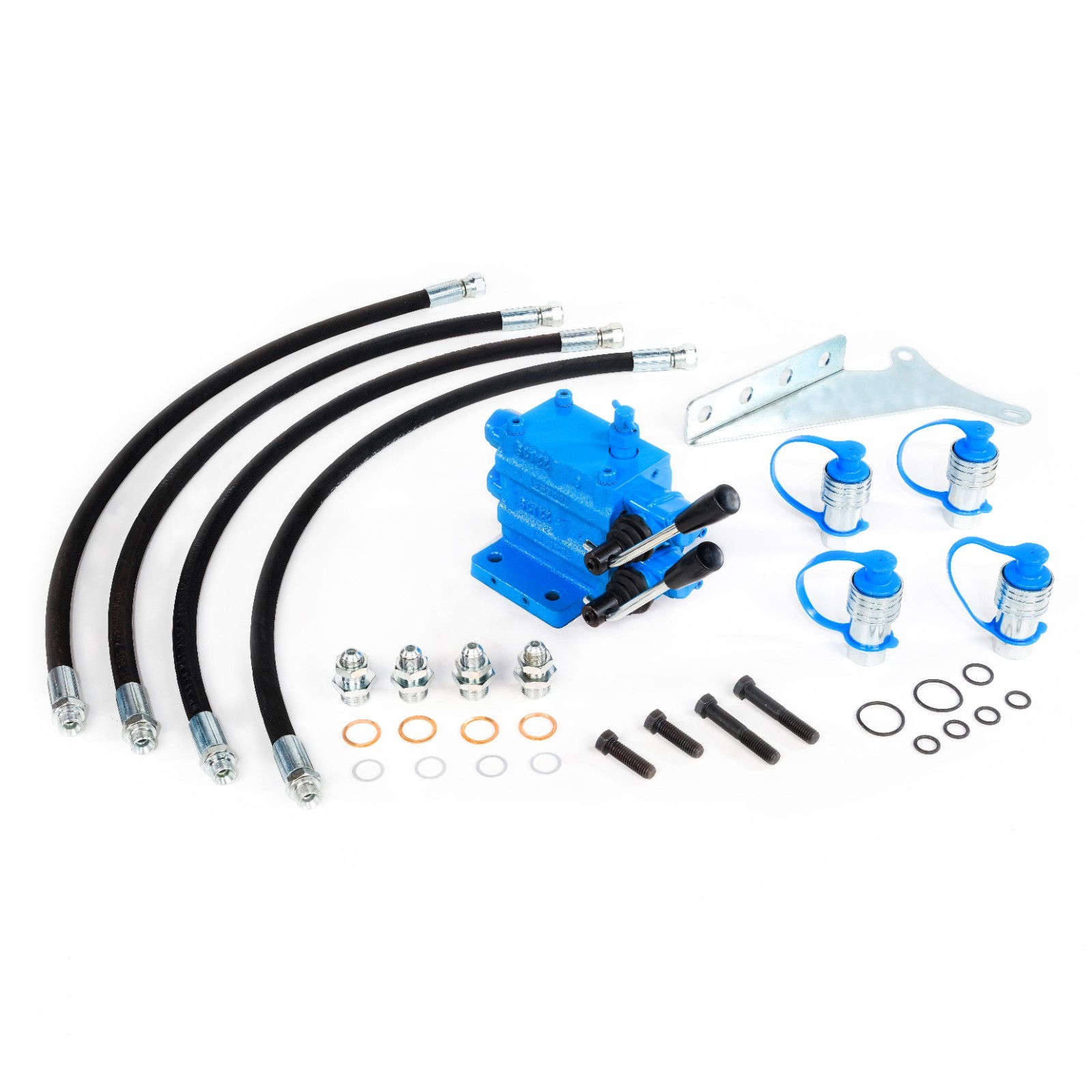 Dual Hydraulic Remote Control Valve Kit for Ford Tractor 600 800 2000 3000 etc