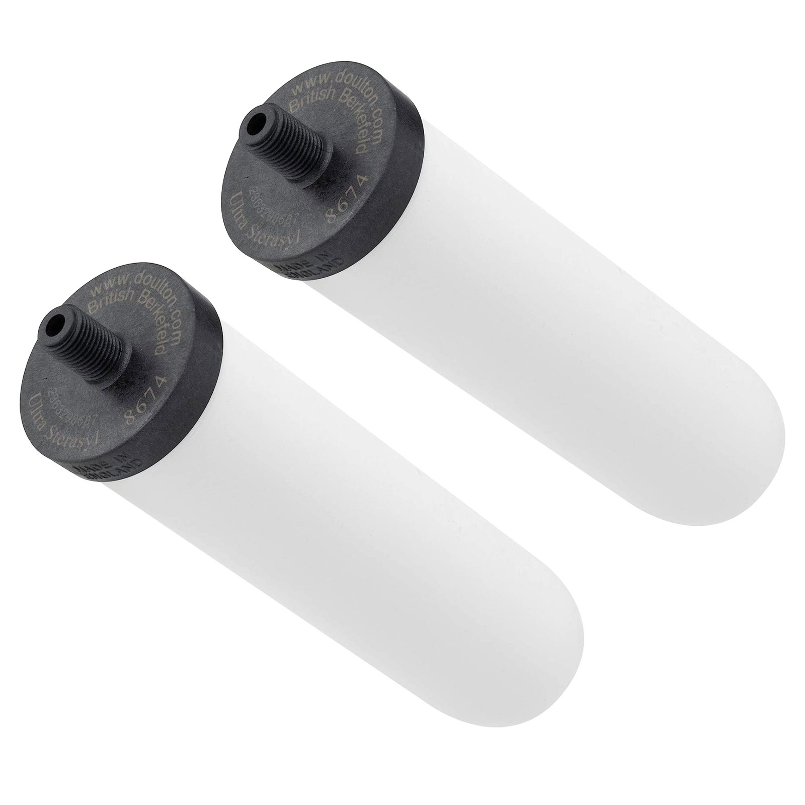 British Berkefeld Doulton Ceramic Water Filter Candle W9121226 7" Sterasyl 2 Pk