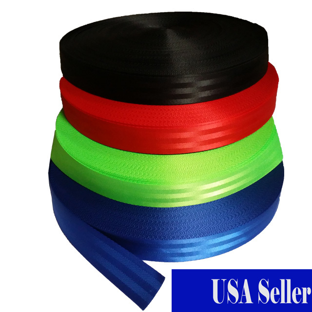 5/10 Yards 2" 5cm Seat-belt Blue Red Green Black Polyester Webbing Strap Repair