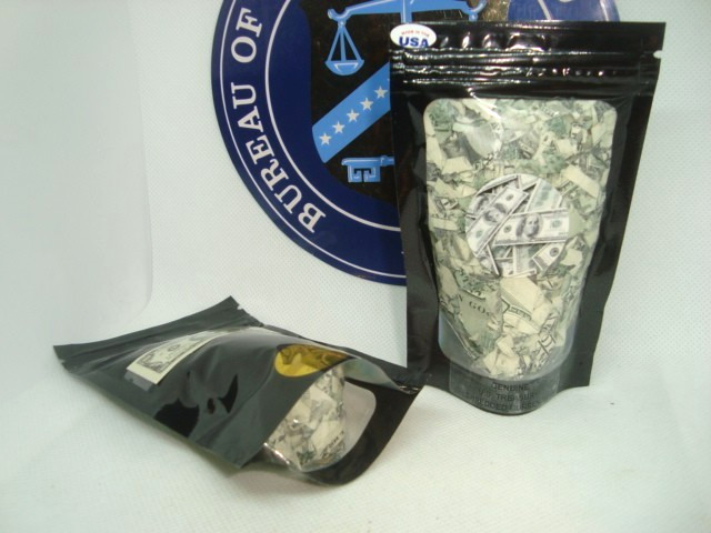 Vtg RARE RUFF Chunky Shredded Currency Money All $100 one-Hundred Dollar Notes B
