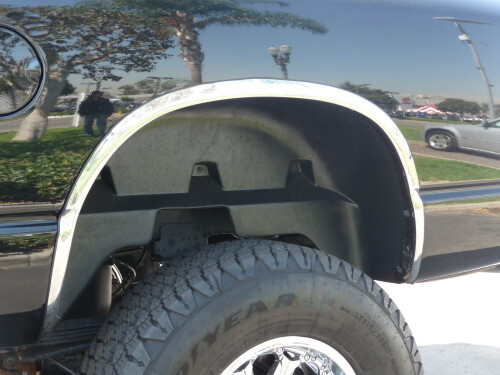 Stainless Steel Fender Trim Molding Dodge Ram 1500 2002-2008 4P