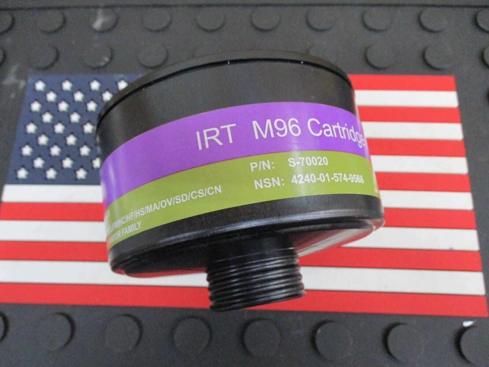 SEALED 40mm NATO GAS MASK FILTER CBRN M96 CANNISTER THREADED SCREW-ON CARTRIDGE