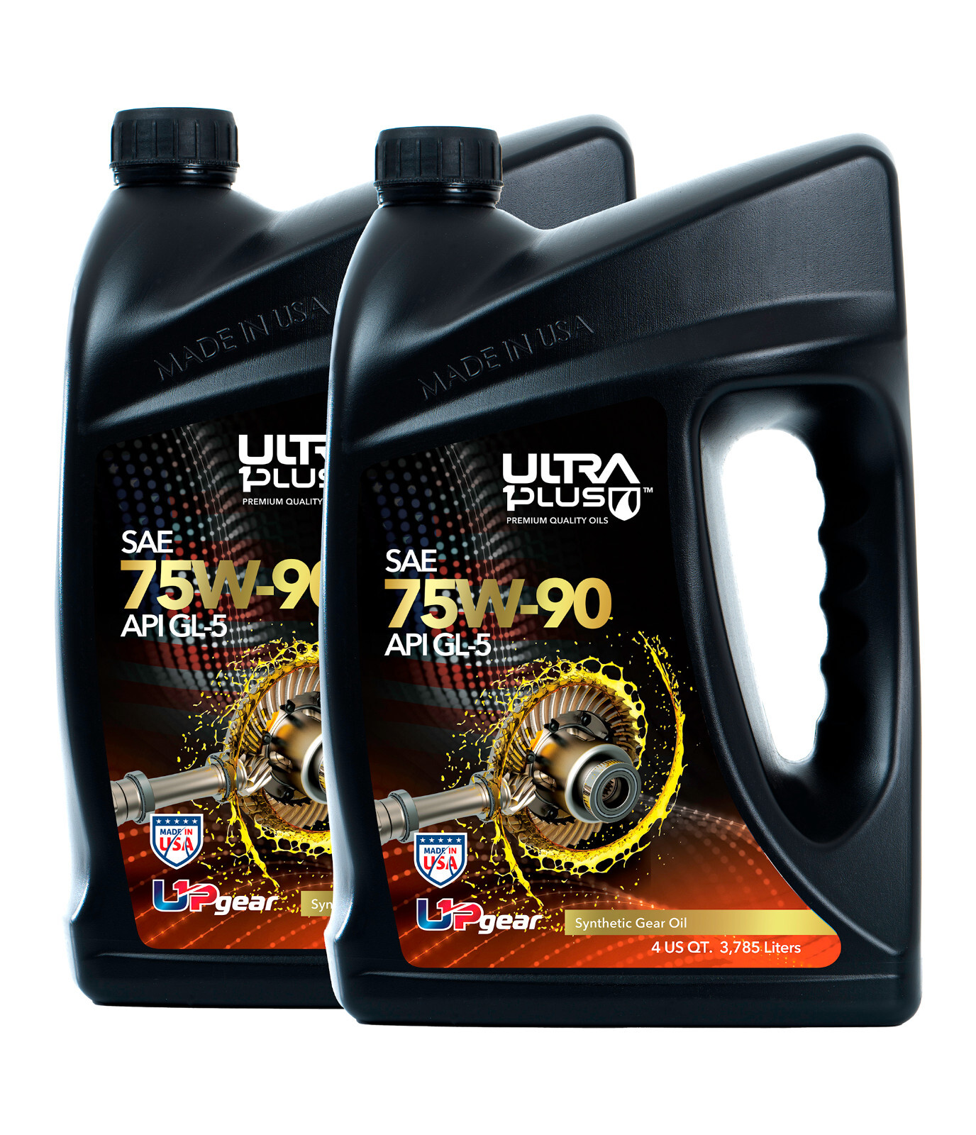 Ultra1Plus SAE 75W-90 Synthetic Gear Oil API GL-5 (2 Gal - 8 QTS)