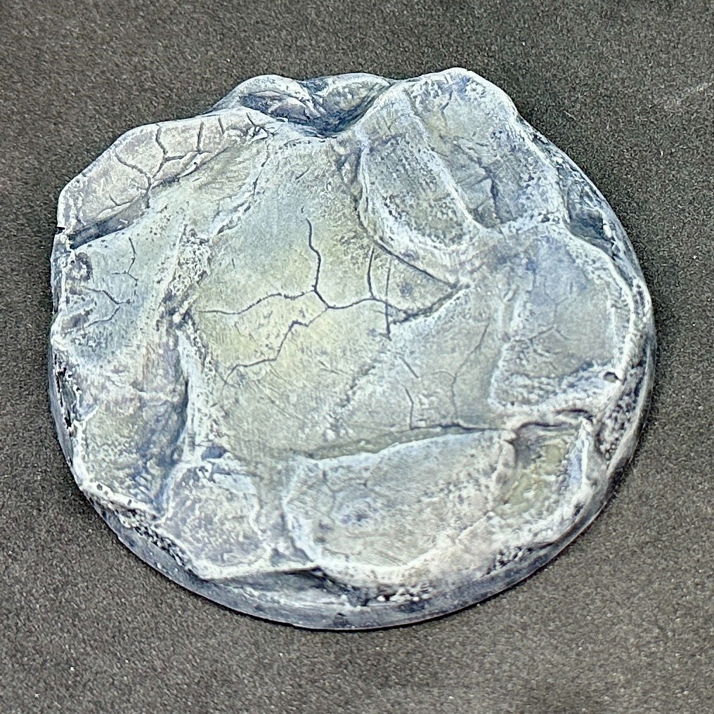 60mm 65mm Resin Base Slate v2 Rock Scenic Miniature Base Warhammer 40k tabletop