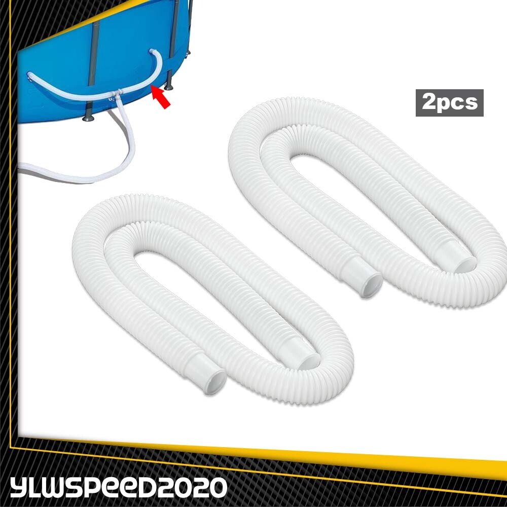 For Intex 1.25" Diameter Accessory Pool Pump Replacement Hose - 59" Long 2 Pack