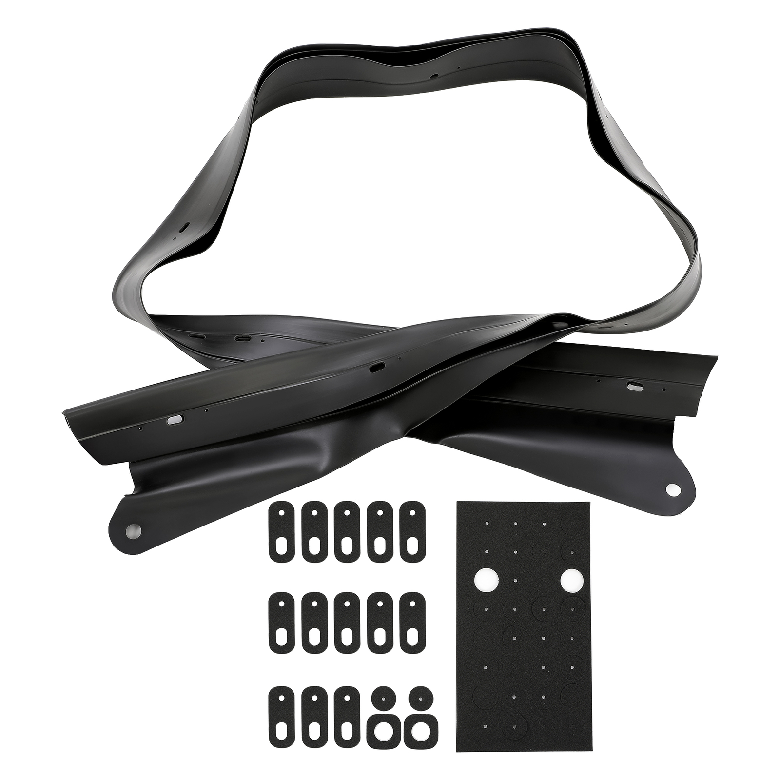 HECASA For 90-05 Mazda Miata Convertible Soft Top w/ Glass Window & Rain Rail