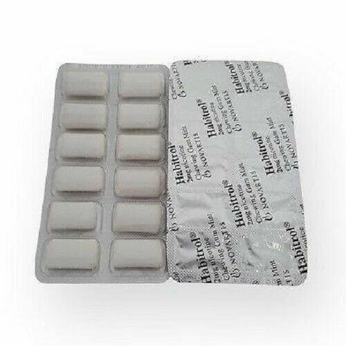 Habitrol Nicotine Gum 2mg MINT Flavor (816 total pieces = 4 boxes) NEW 11/2025
