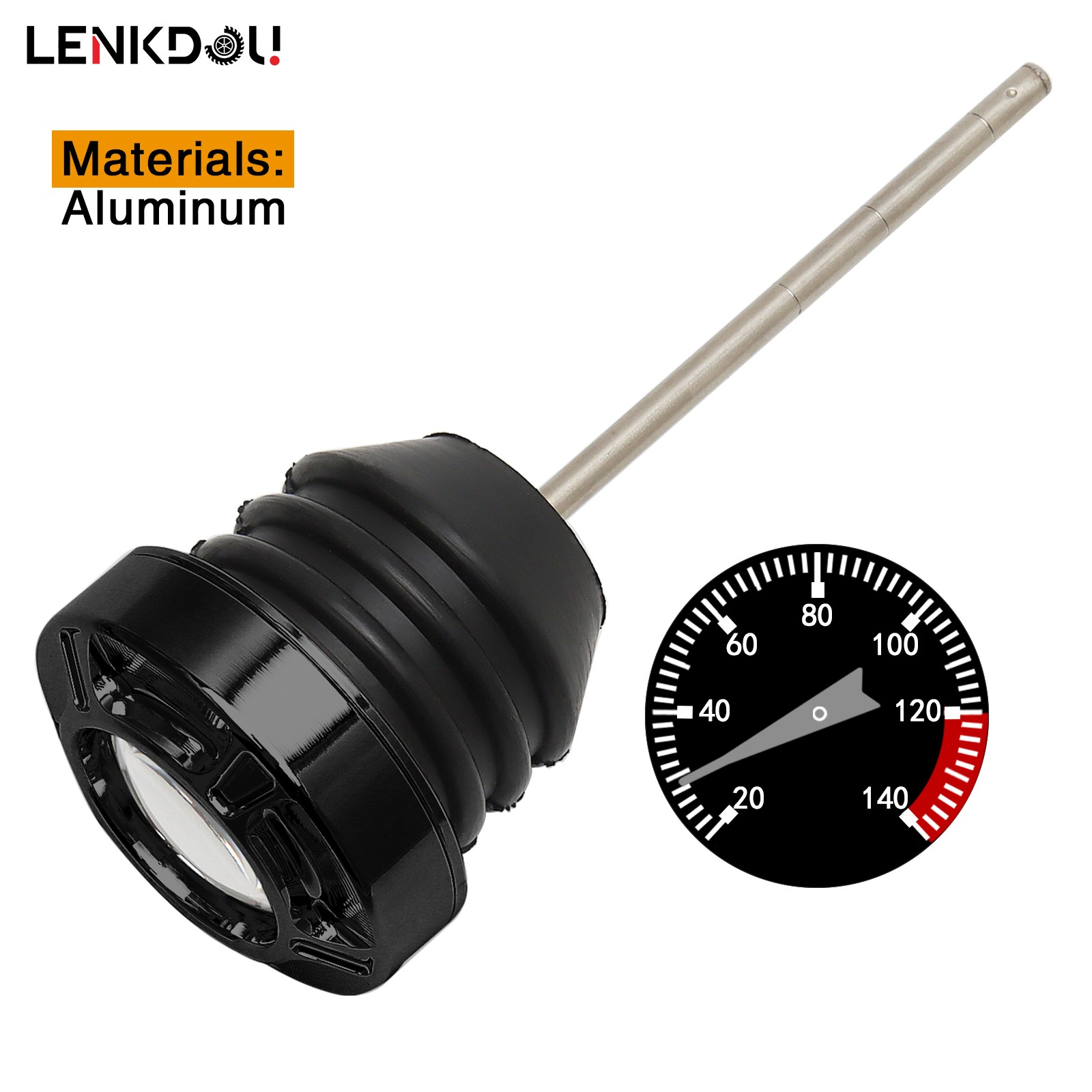 Black Oil Temperature Dipstick For Harley 2000-17 Softail Twin Cam Fat Boy FLST