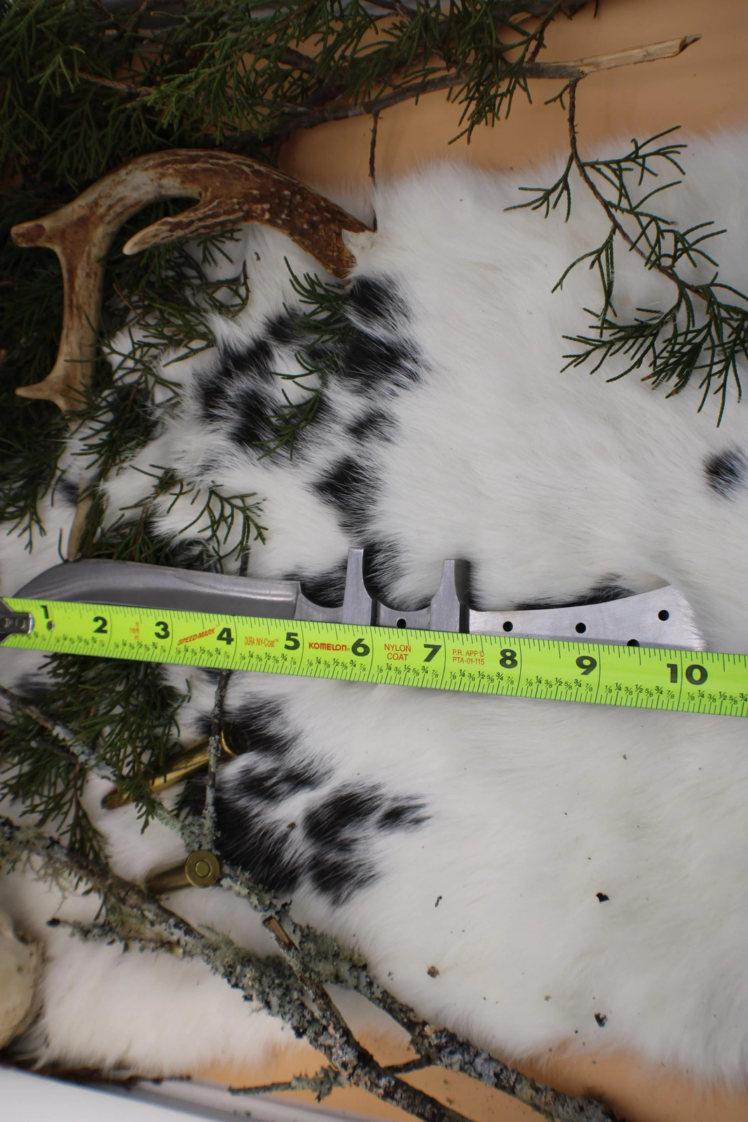 DIY Clip Point Hunting Knife Making Kit: 440C Blade, Bone/Horn Handle