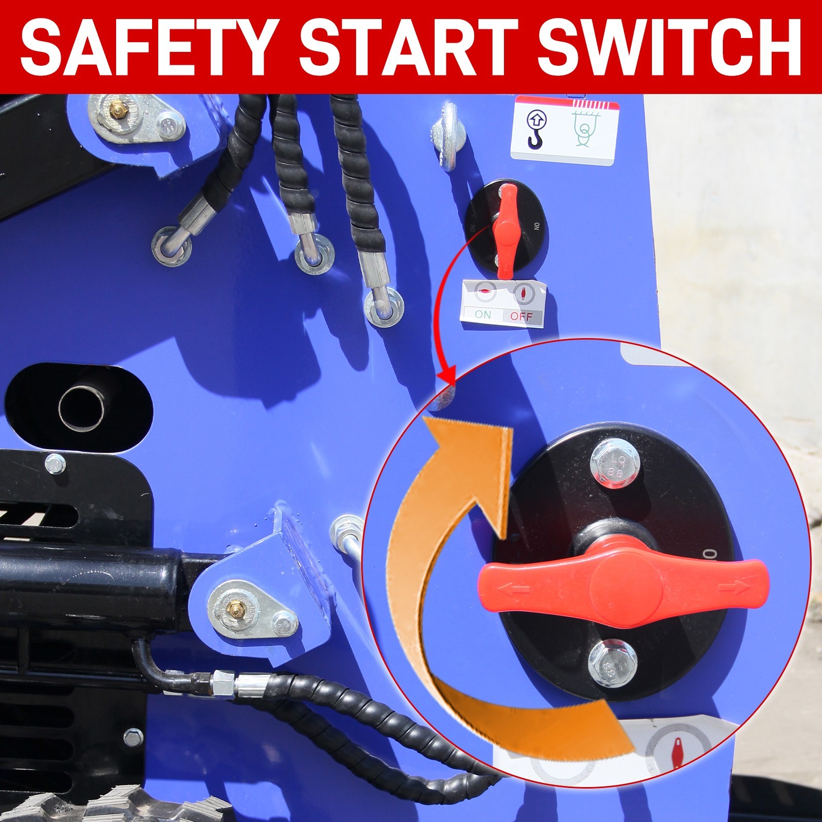 Mini Skid Steer 22HP Twin Cylinder Tracked Loader Rotarydri